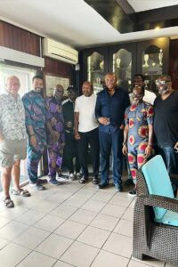 Group photograph during the Lagos Motor Boat Club visit to Apapa Boat Club