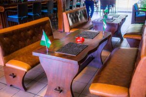 Dining area inside the Club